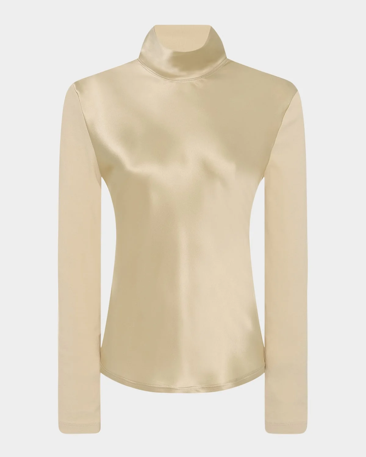 Mixed-Media Turtleneck Top - 1
