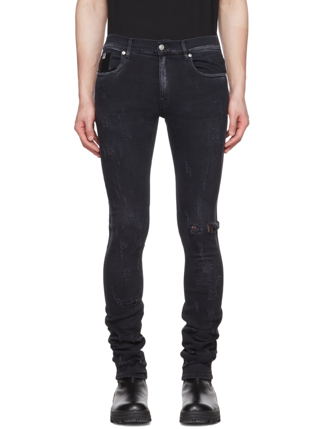 Black Skinny-Fit Jeans - 1