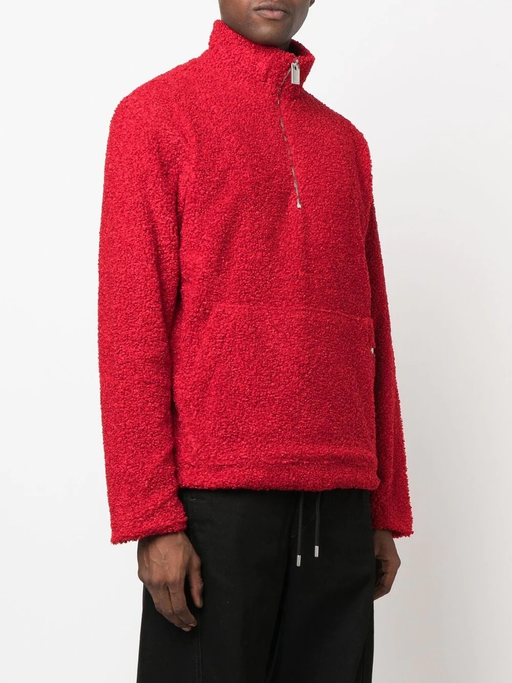 bouclé half-zip sweatshirt - 3