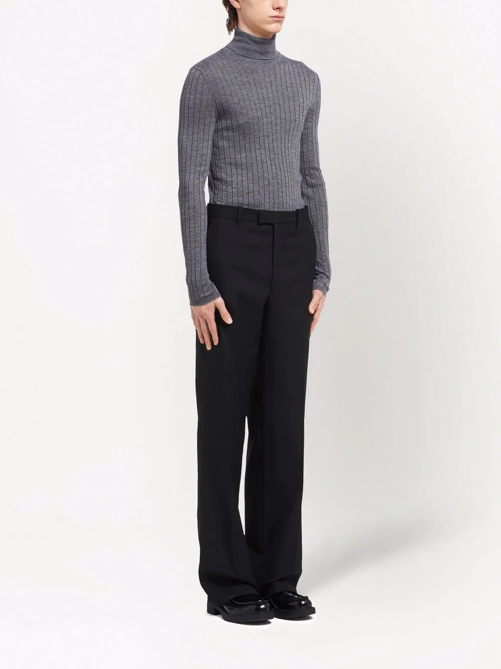 straight-leg tailored trousers - 3