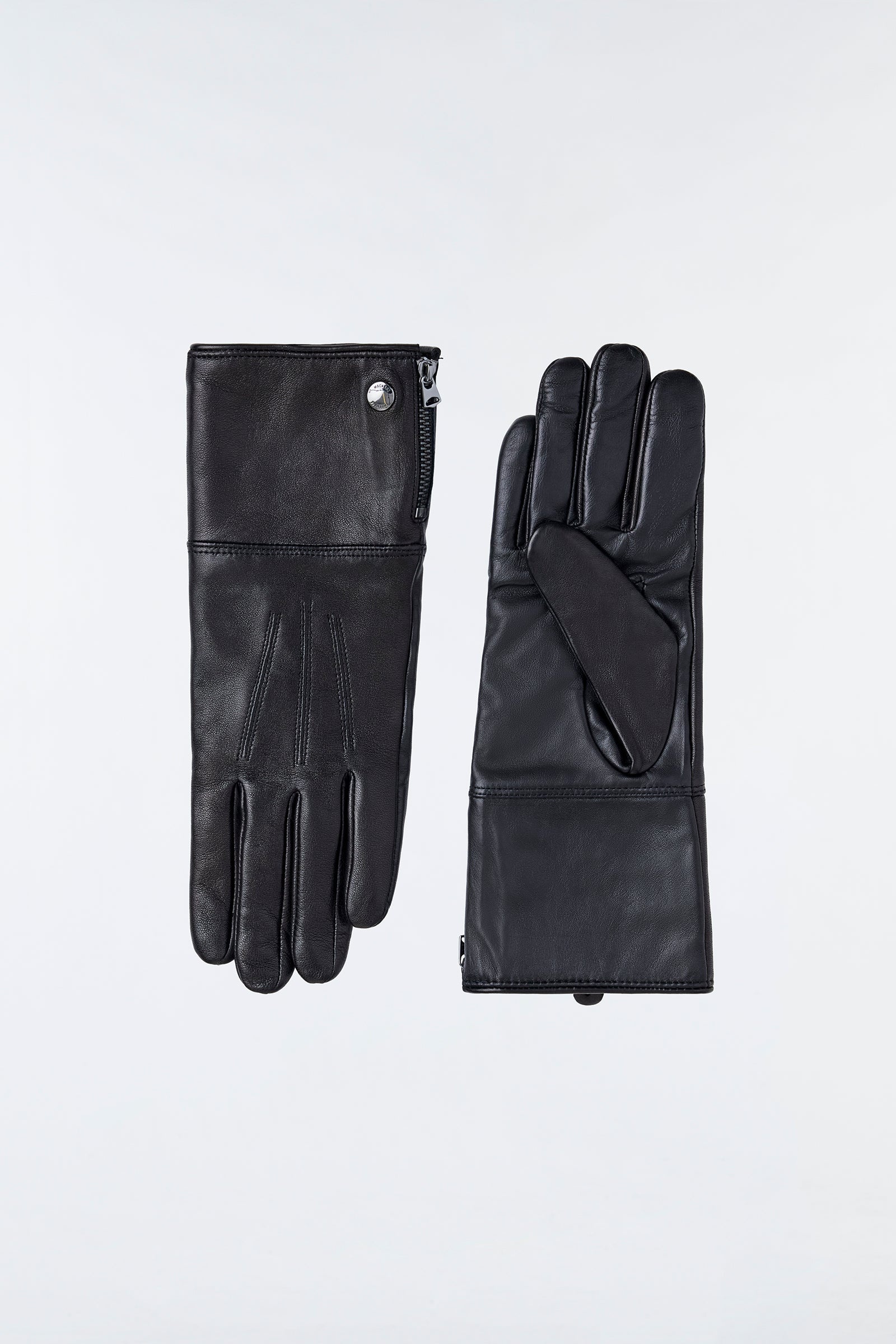 WILLIS (R)Leather glove with shearling cuff - 1