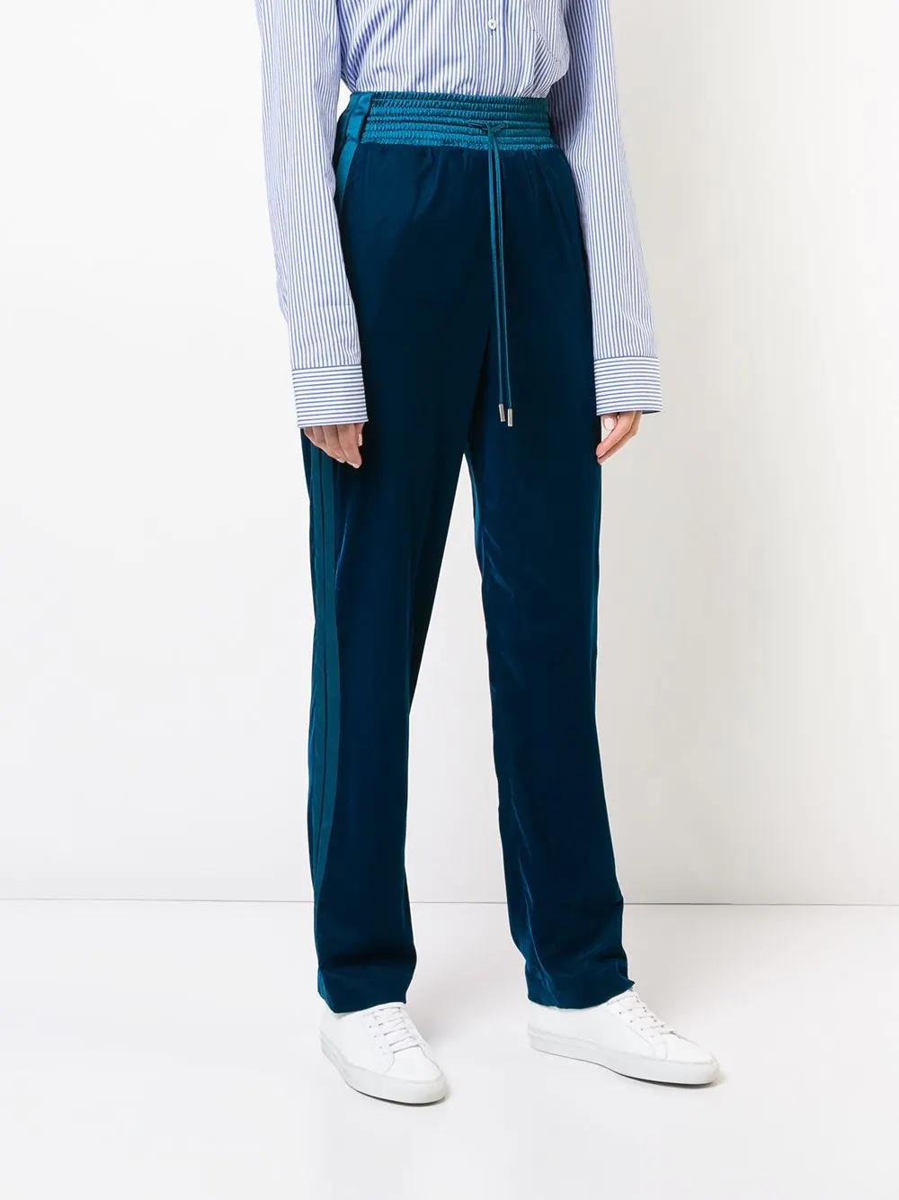 drawstring high-waist trousers - 3