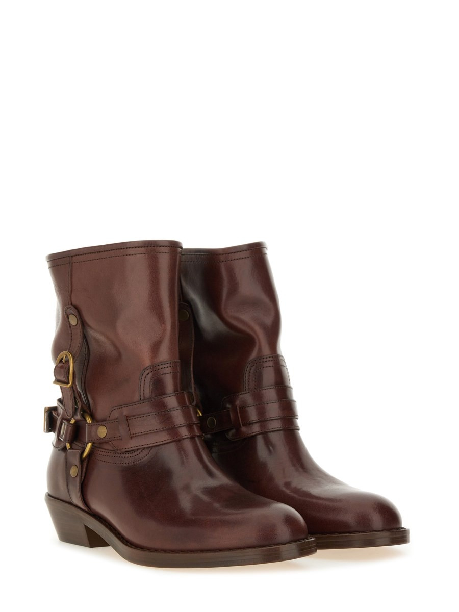 "ILDRED" CALFSKIN BOOTS - 2
