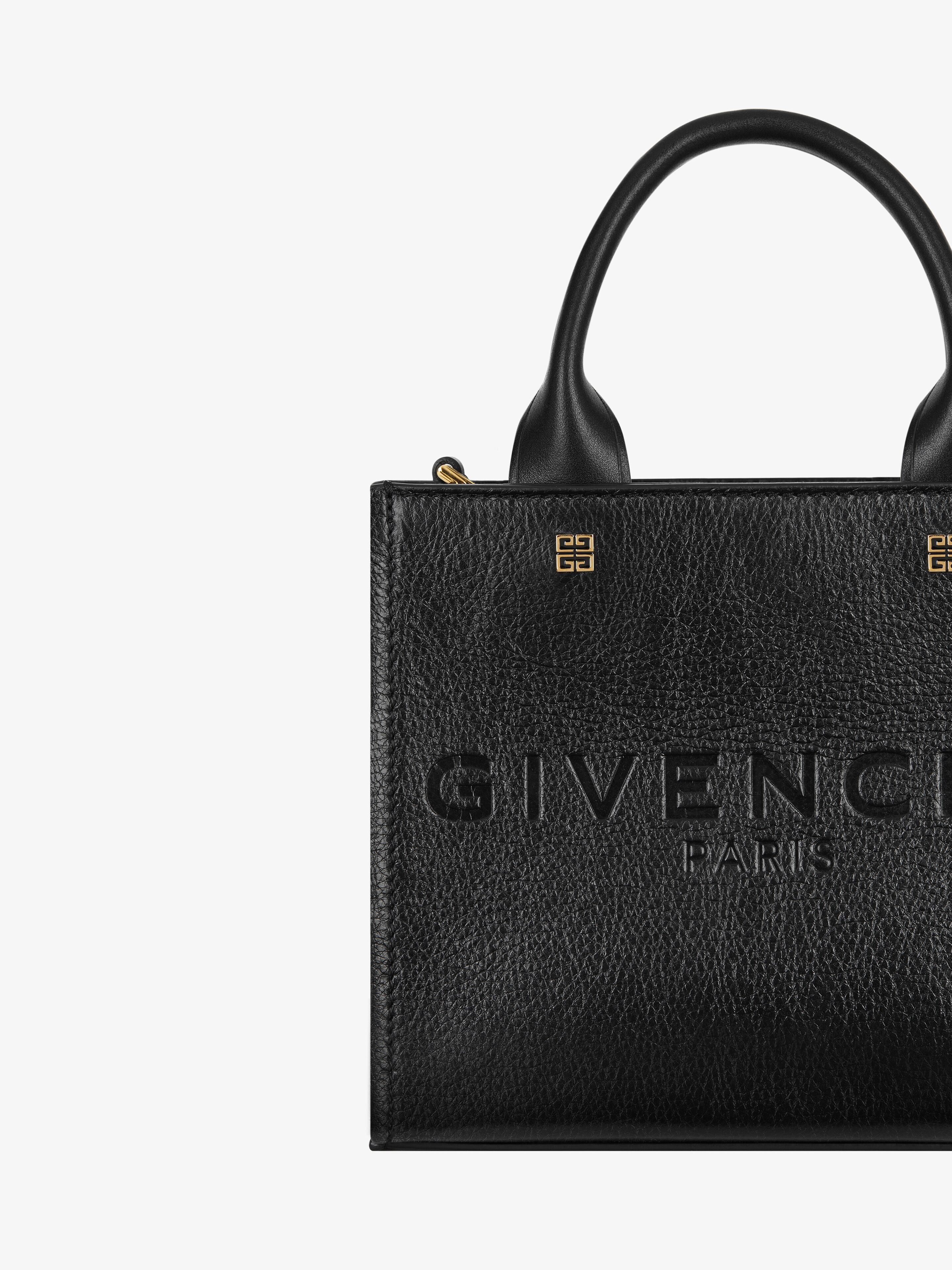 MINI G-TOTE SHOPPING BAG IN LEATHER - 6