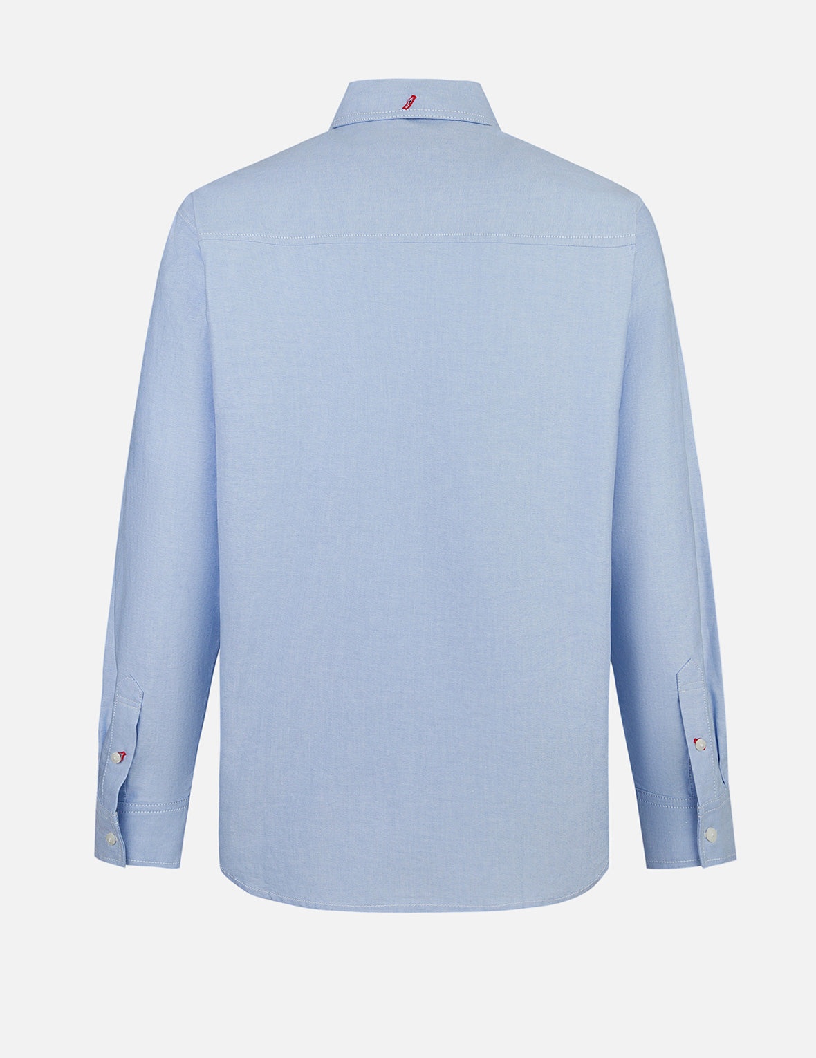 Seagull Embroidery Relax Fit Long Sleeve Oxford Shirt - 2