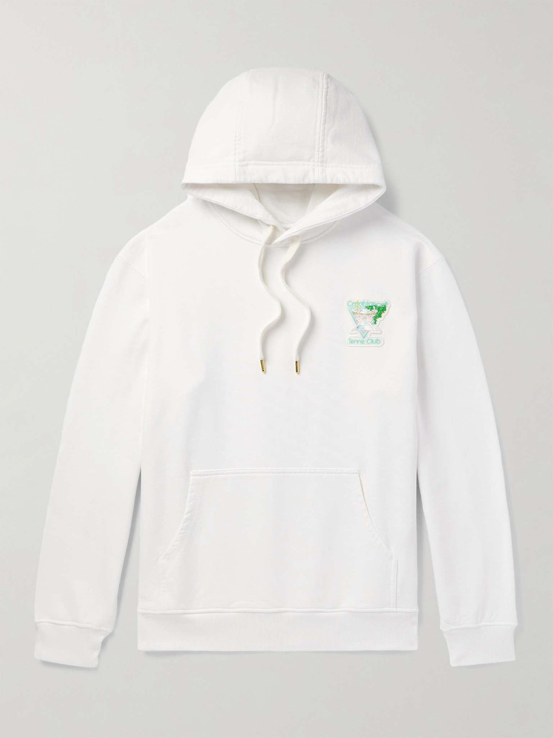 Logo-Appliquéd 유기 코튼-제리 Hoodie - 1