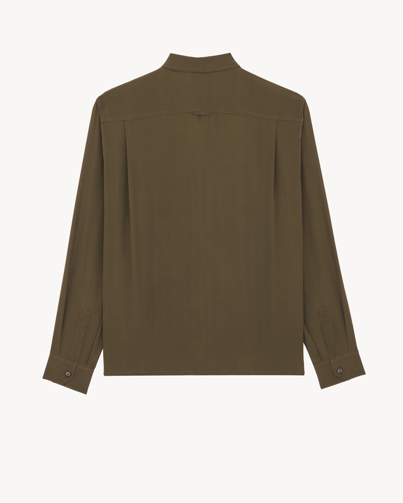SAINT LAURENT SHIRT IN SILK SATIN-BACK CREPE outlook