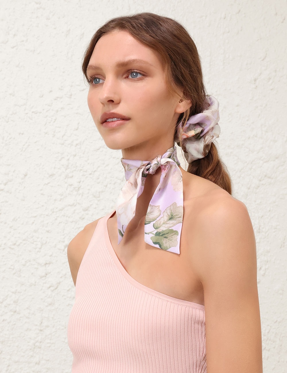 PRINTED SILK SCRUNCHIE - 5