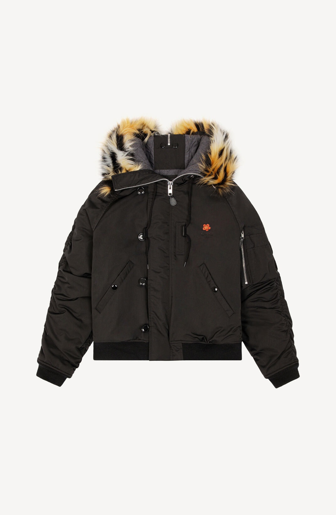 Short hooded parka - 1