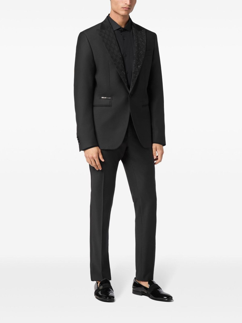 PHILIPP PLEIN monogram-pattern blazer outlook