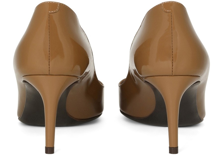 Polished calfskin pumps - 3