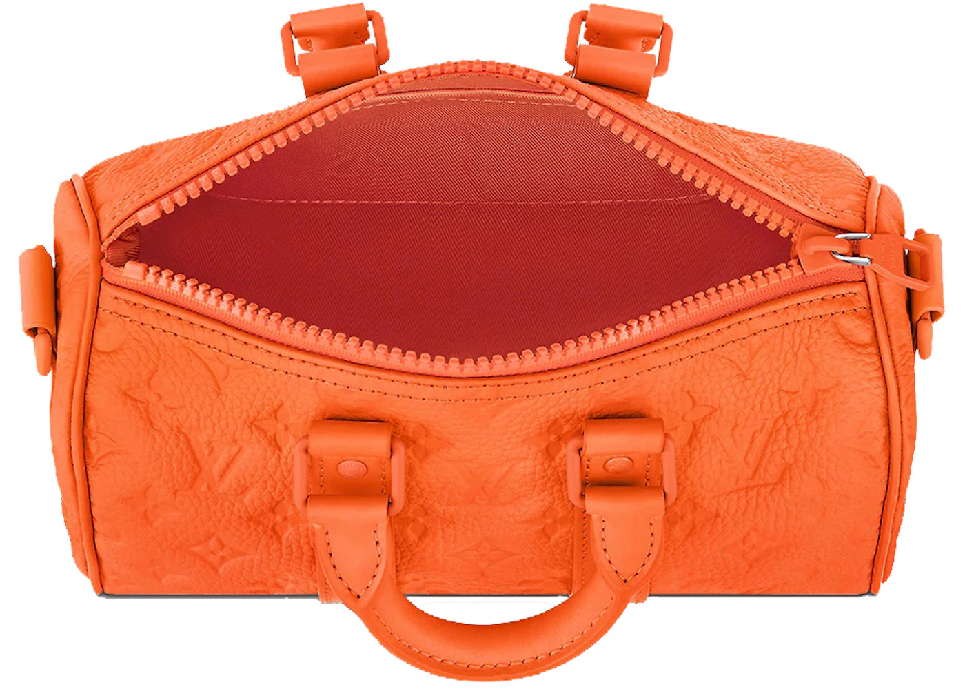 Louis Vuitton Keepall Bandouliere 25 Monogram Embossed Orange - 3