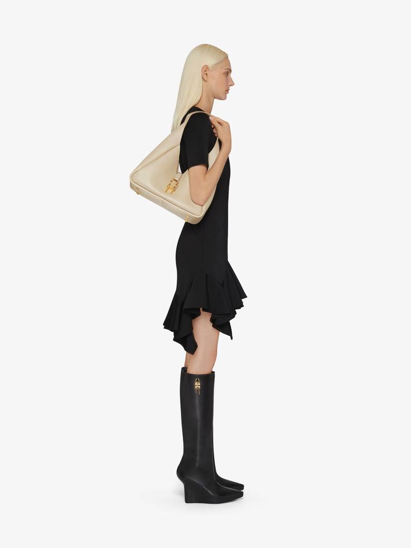 Givenchy MEDIUM G-HOBO BAG IN GRAINED LEATHER outlook