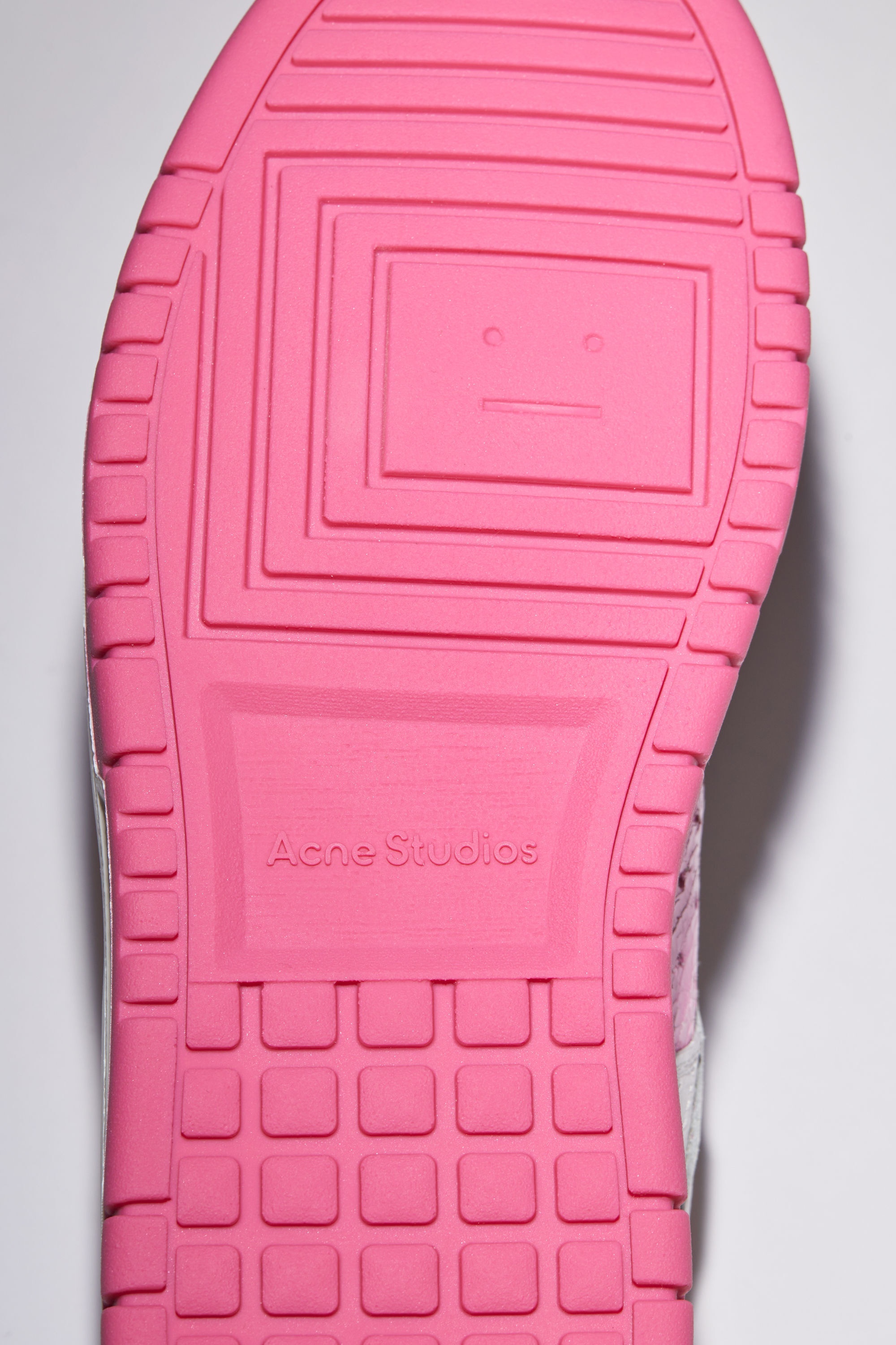Low top basket leather sneakers - White/pink - 4