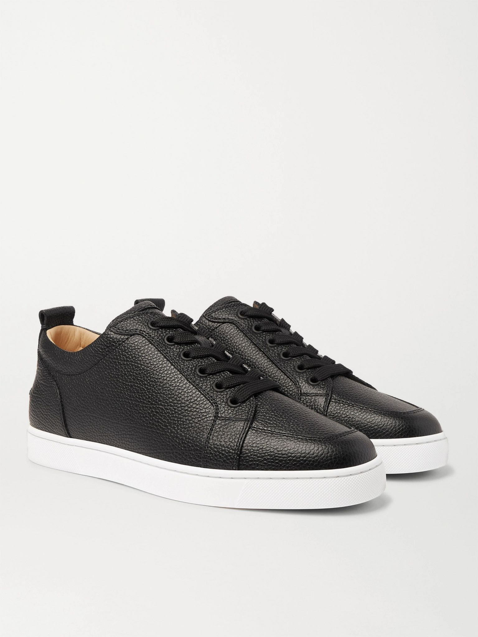 Rantulow Full-Grain Leather Sneakers Black - 3