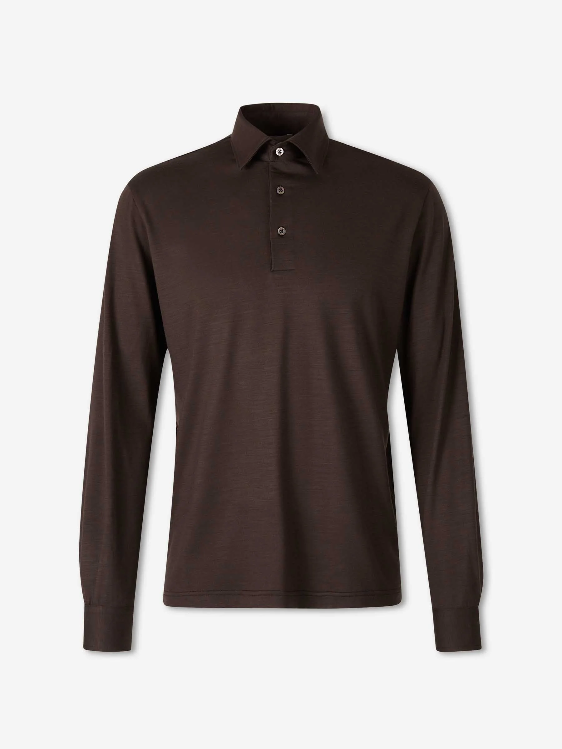 FINE WOOL POLO SHIRT - 1