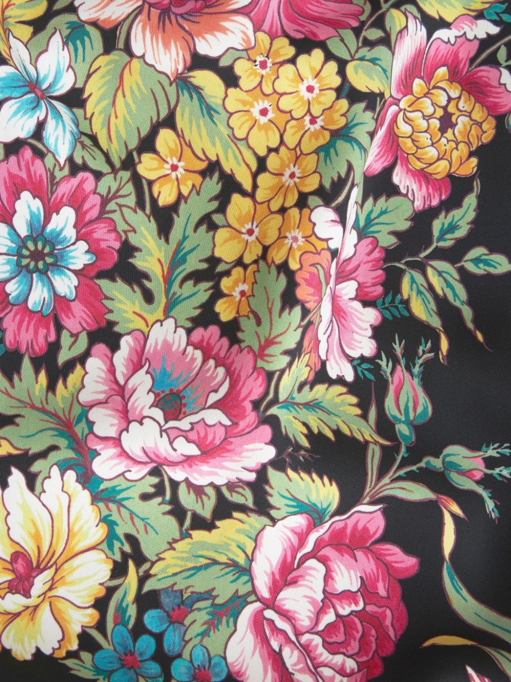 floral-print long-sleeve minidress - 5