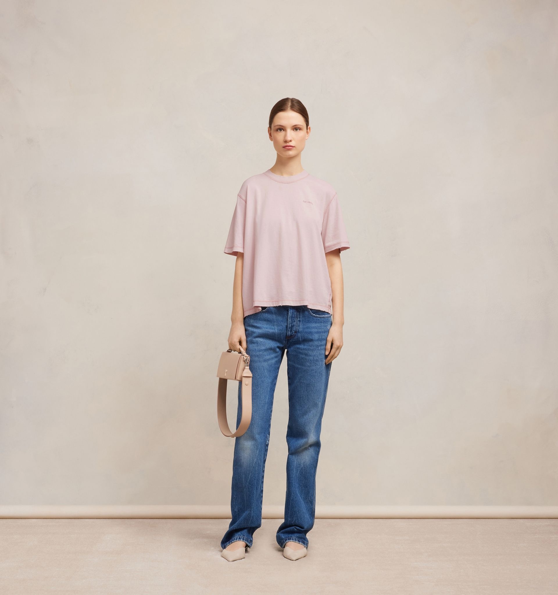 AMI Paris Fade Out T-shirt | REVERSIBLE