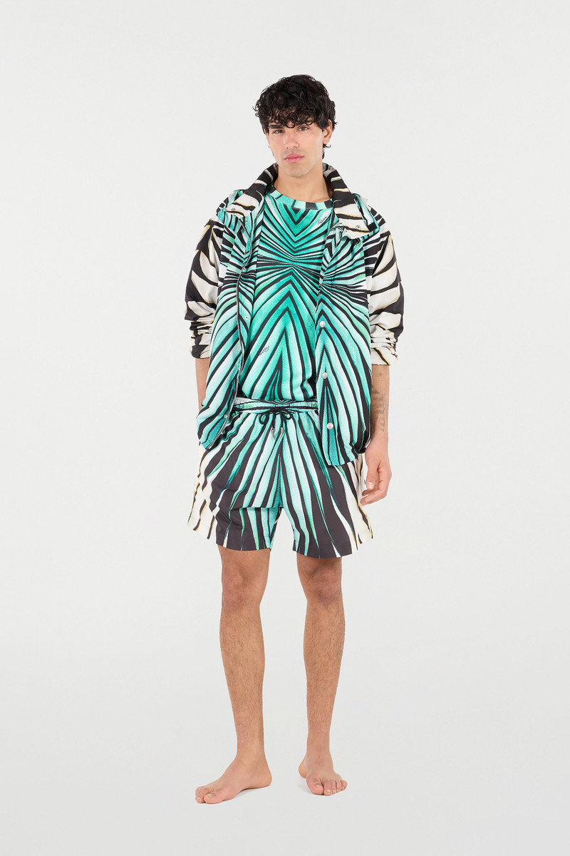 Roberto Cavalli Ray Of Sea Print Bomber outlook