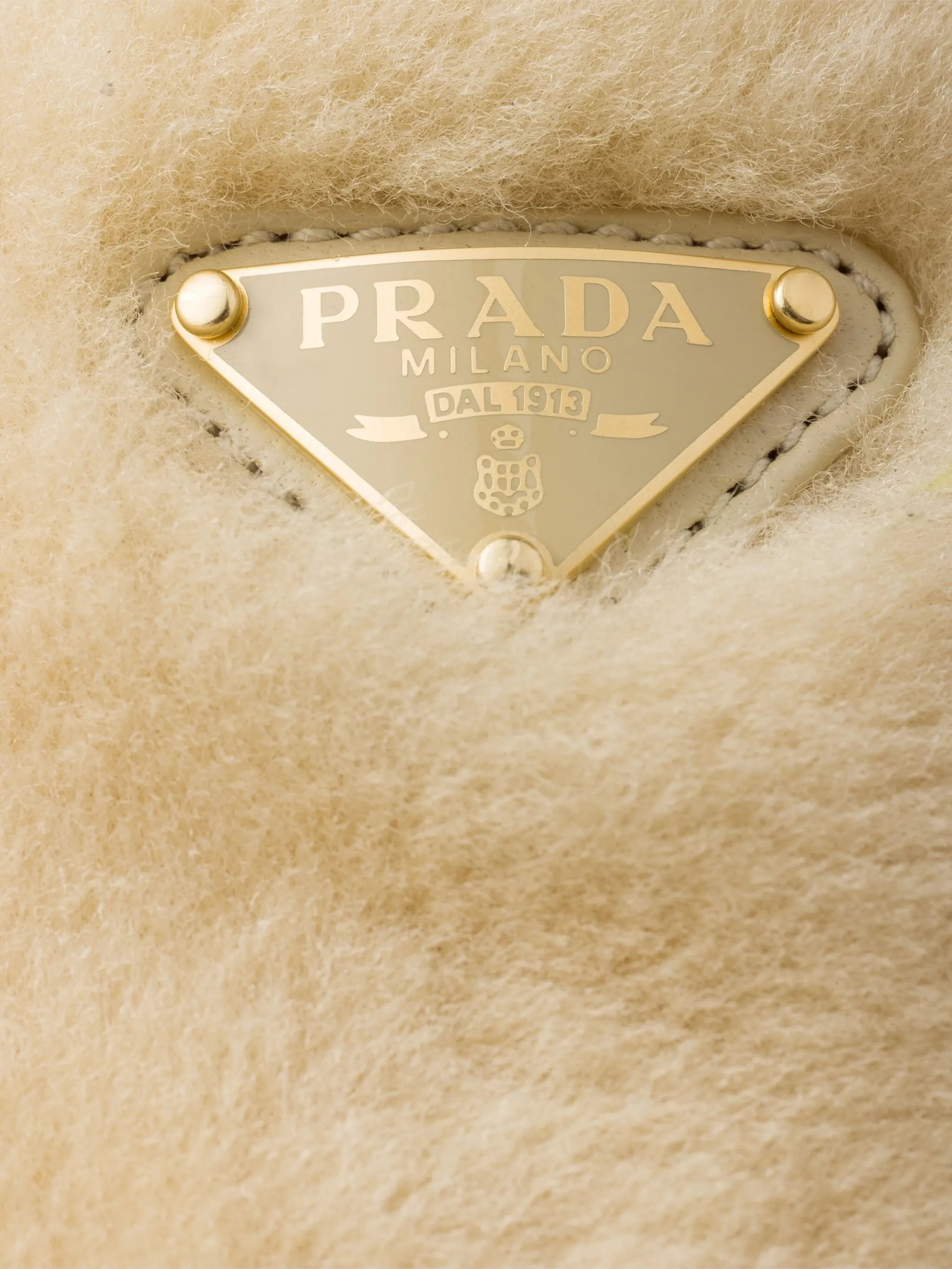Prada Triangle-logo Shearling Mules - 4
