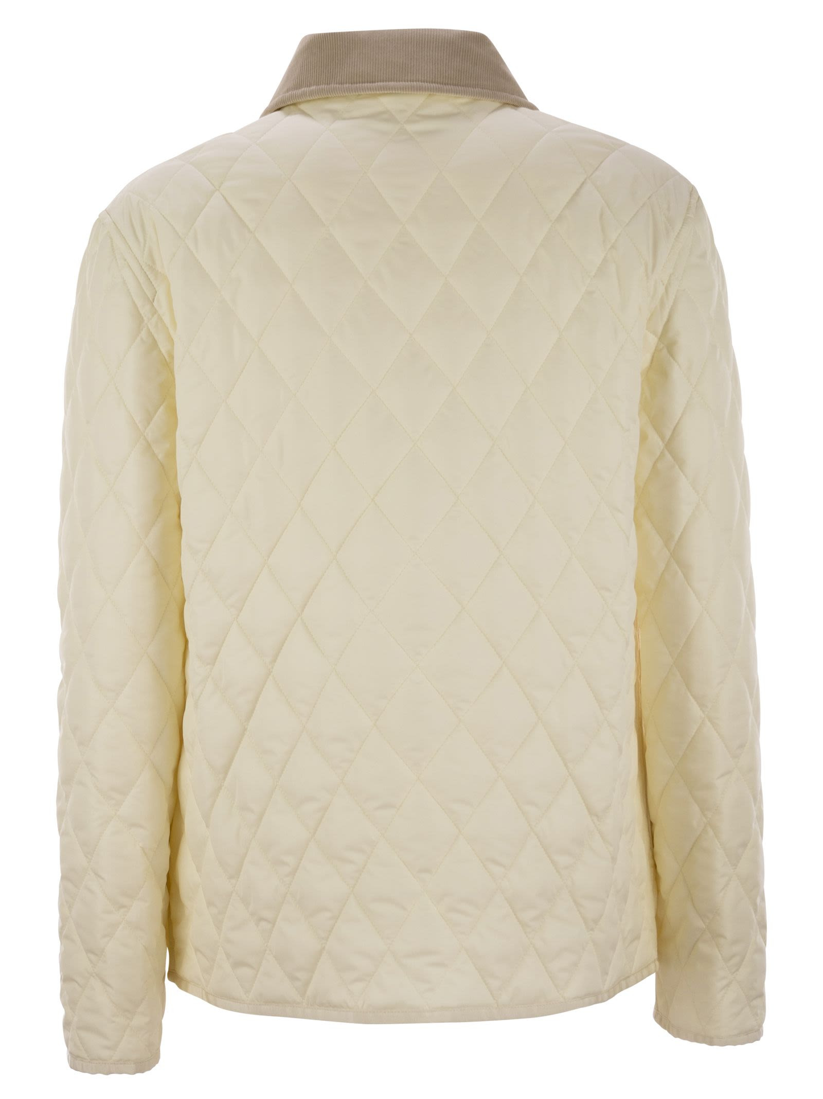 FAY - Fay Women Diamond Quilted Nylon Shirt Jacket - 2