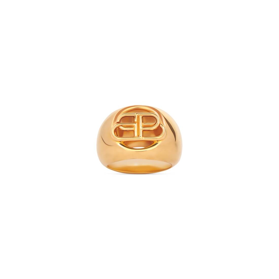 Bb Signet Ring in Gold - 1