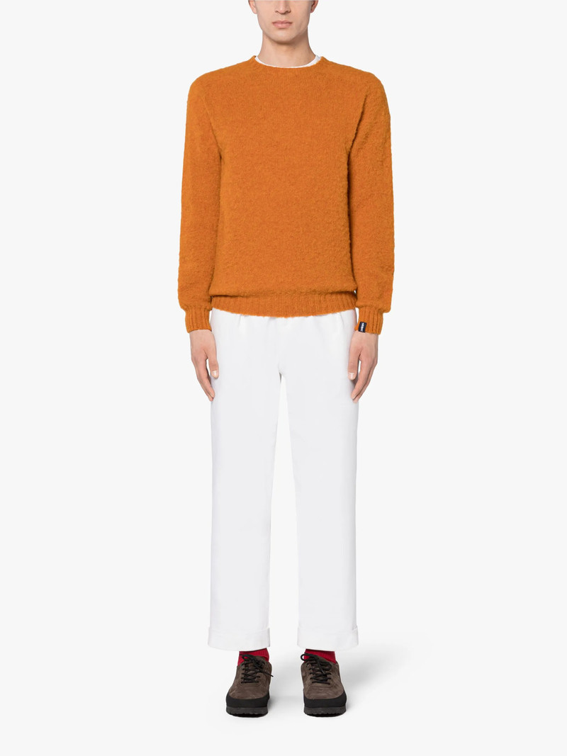 Mackintosh HUTCHINS BURNT ORANGE WOOL CREWNECK SWEATER outlook