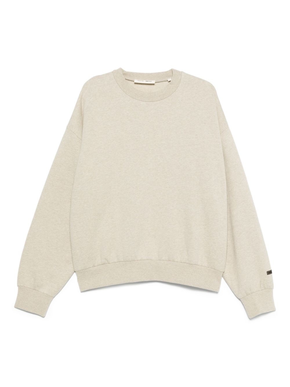 crew-neck cotton sweatshirt - 1