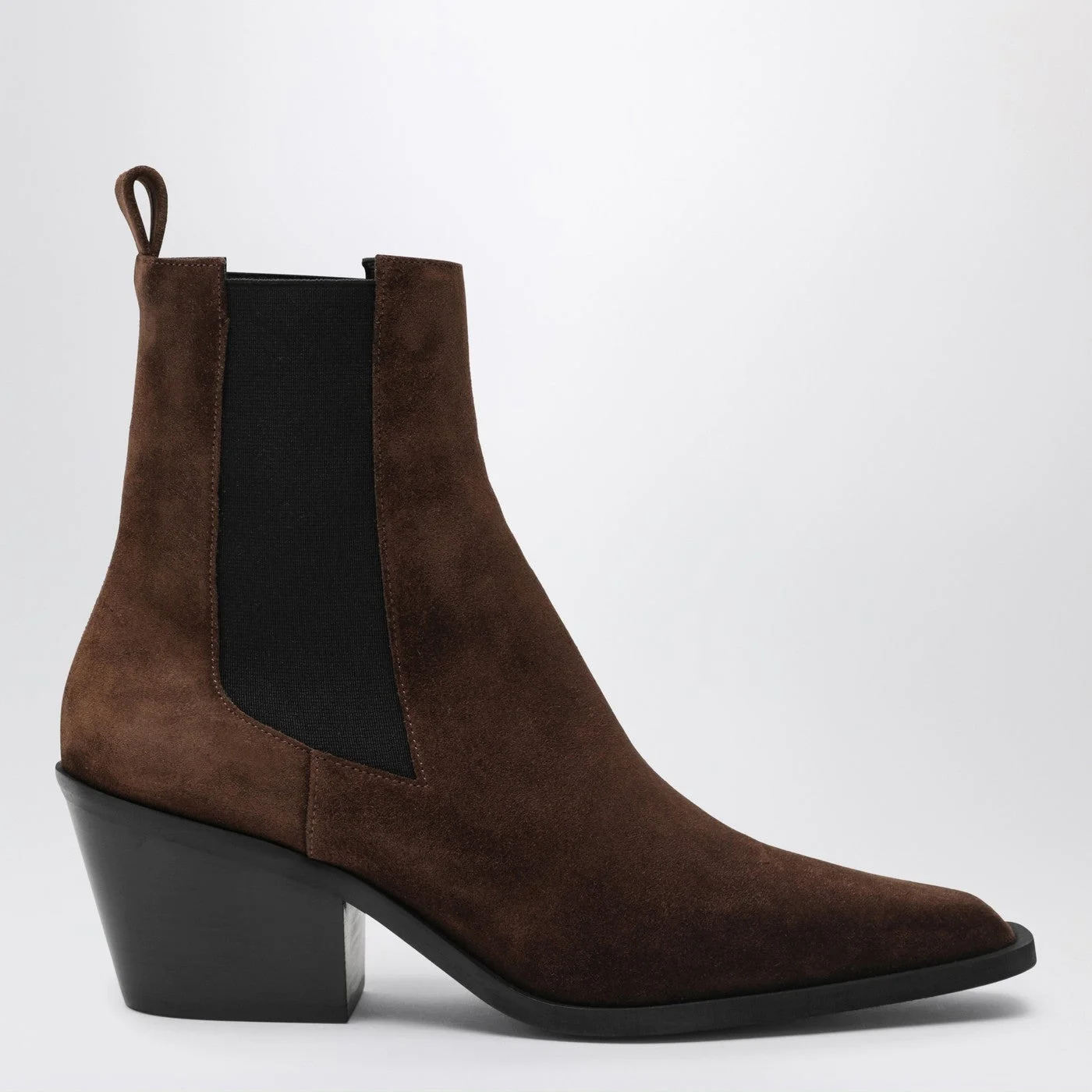 The Leo ankle boots in cognac suede - 1