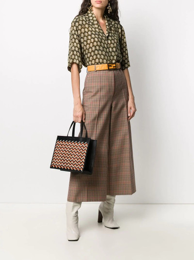 Missoni woven top-handle tote outlook