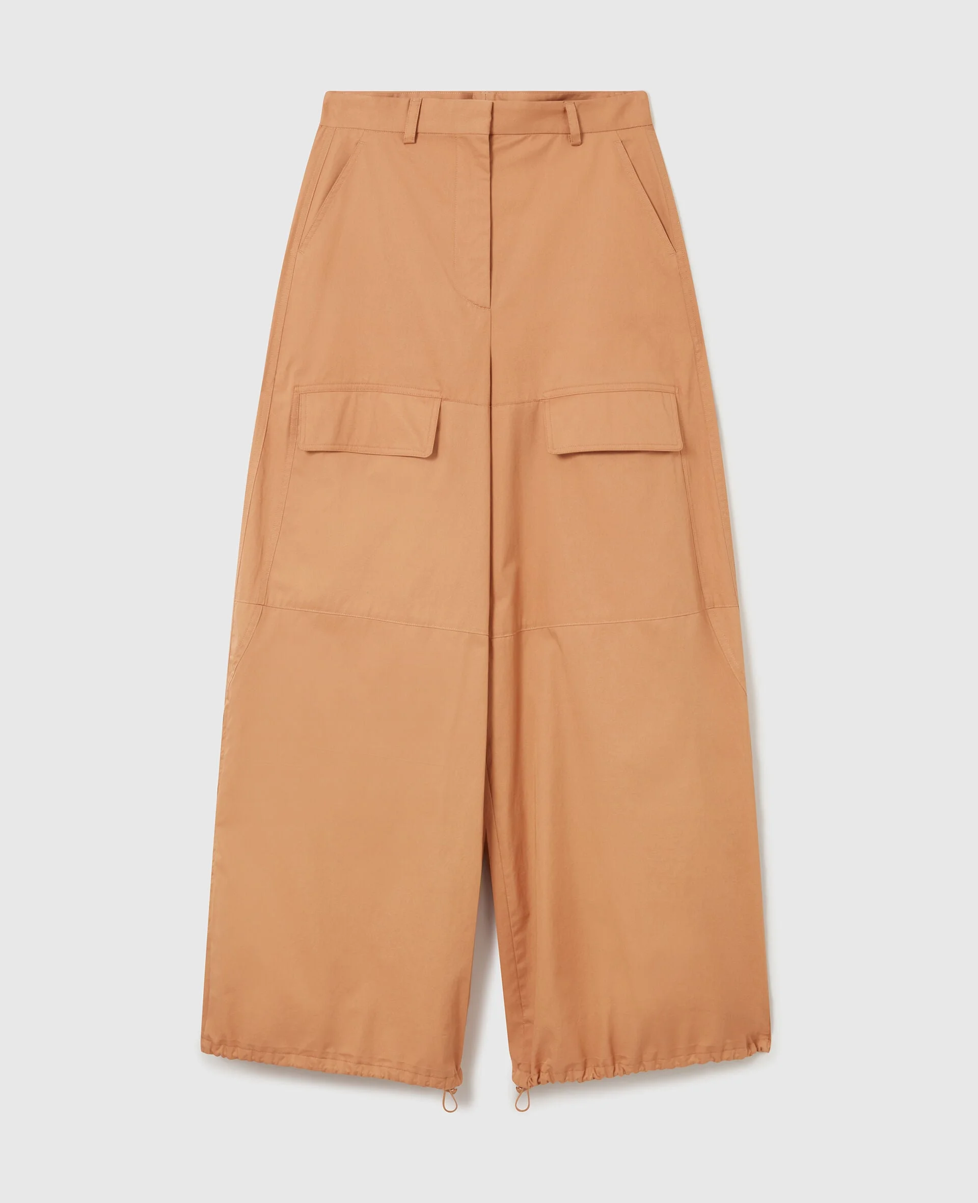 Wide-Leg Cargo Trousers - 1