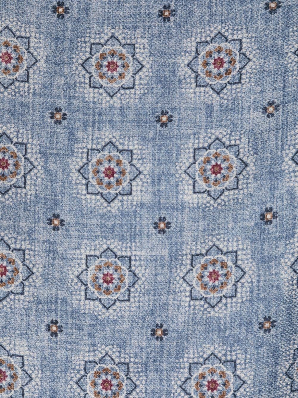 floral-print silk handkerchief - 2