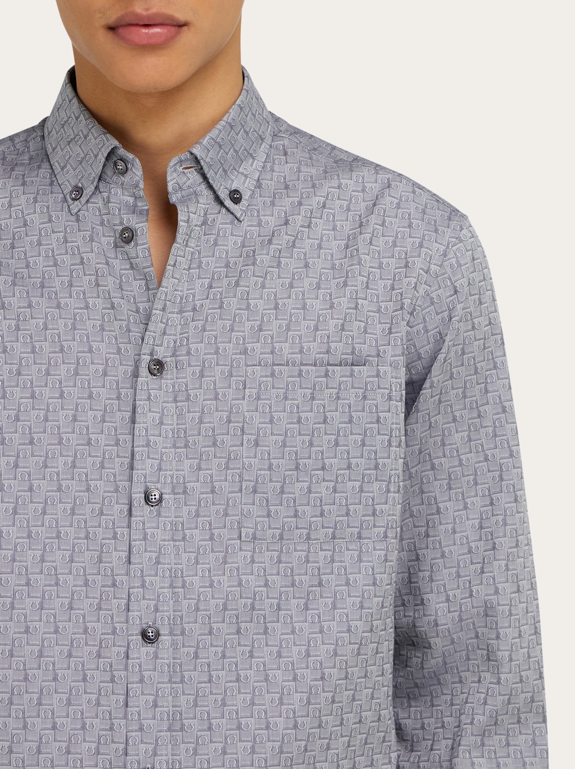 Ferragamo Monogram shirt - 4