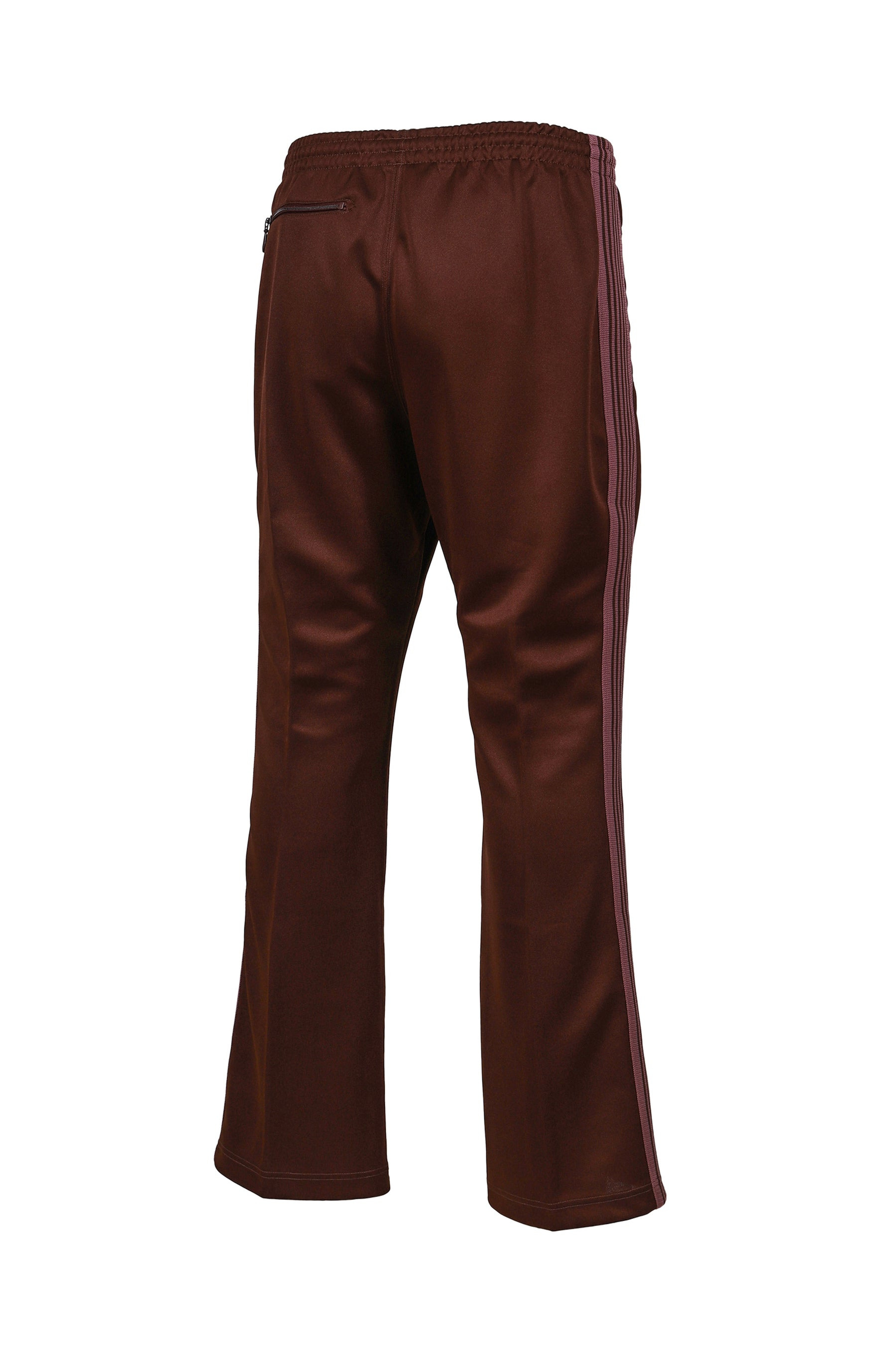 BOOT-CUT TRACK PANT - POLY SMOOTH / BRW - 6