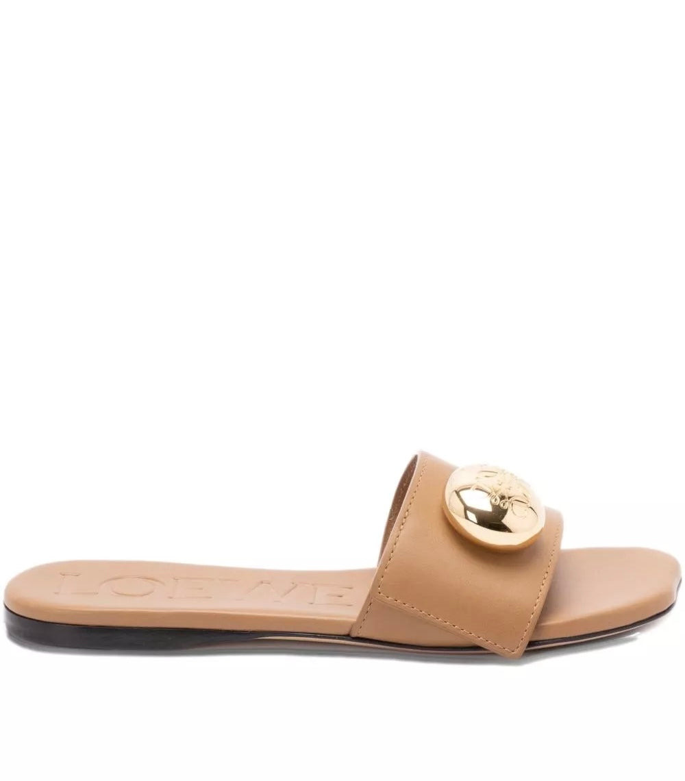LOEWE Pebble slide in soft calfskin - 1