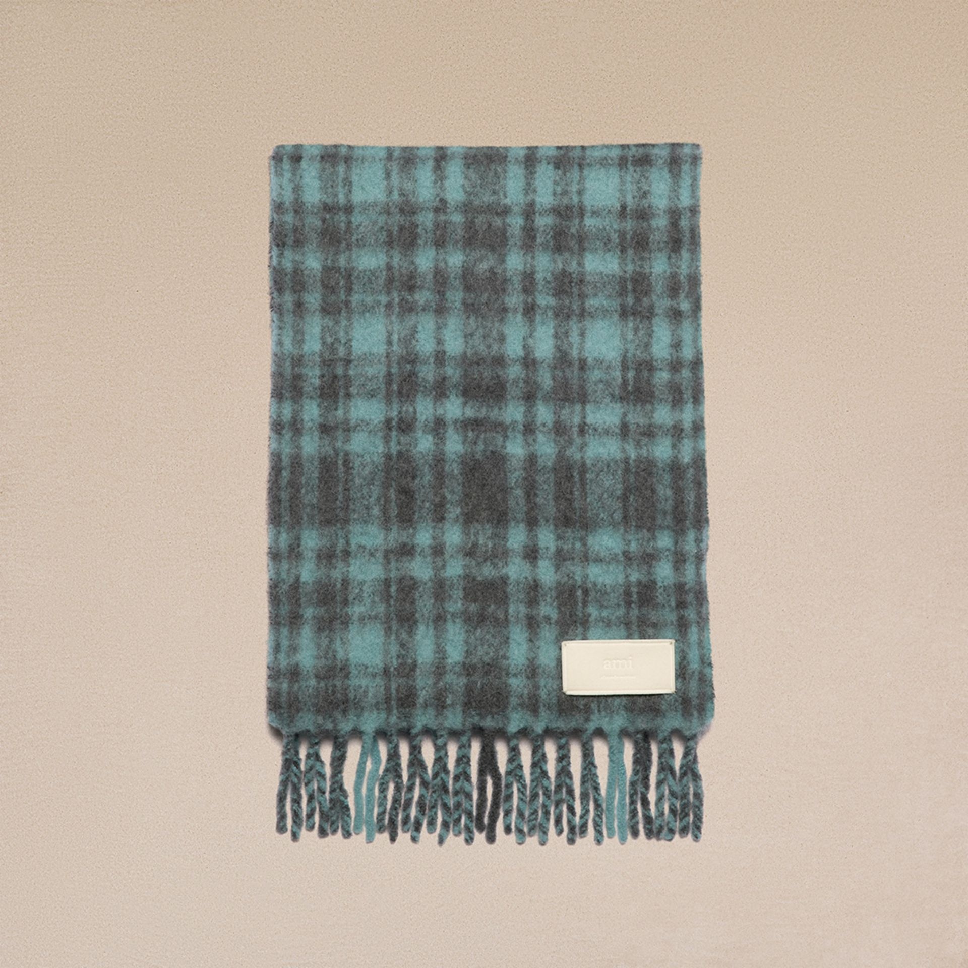 Oversize Checkered Ami Scarf - 1