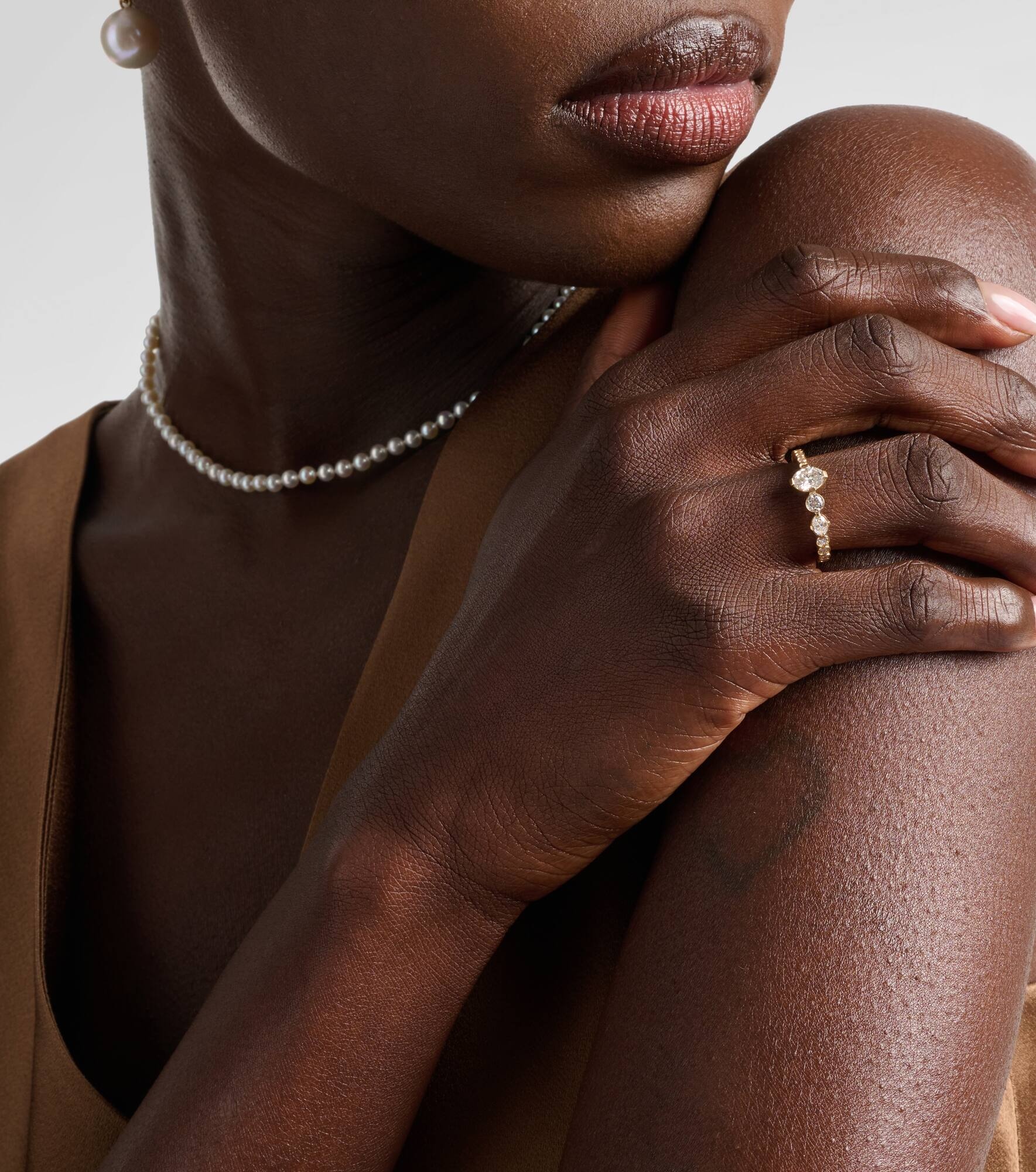 Ensemble De Sky 18kt gold ring with diamonds - 3