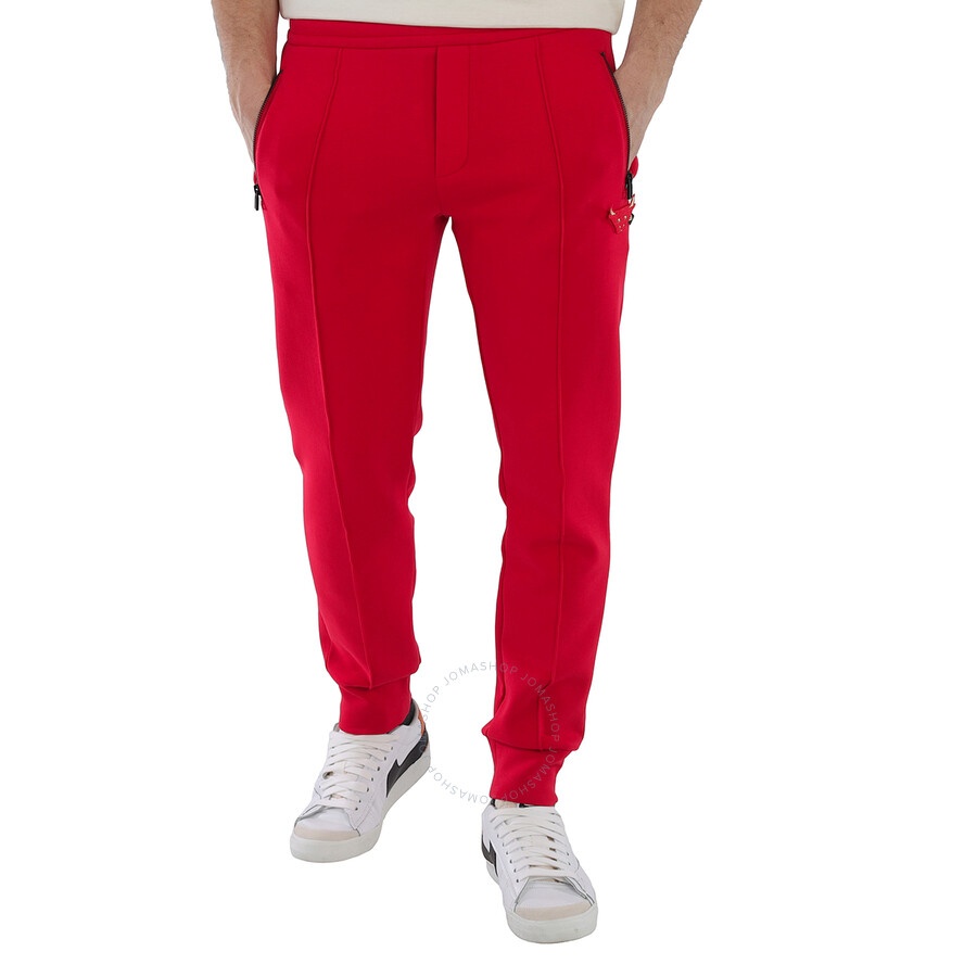 Emporio Armani Men's Red Cotton Sweatpants - 4