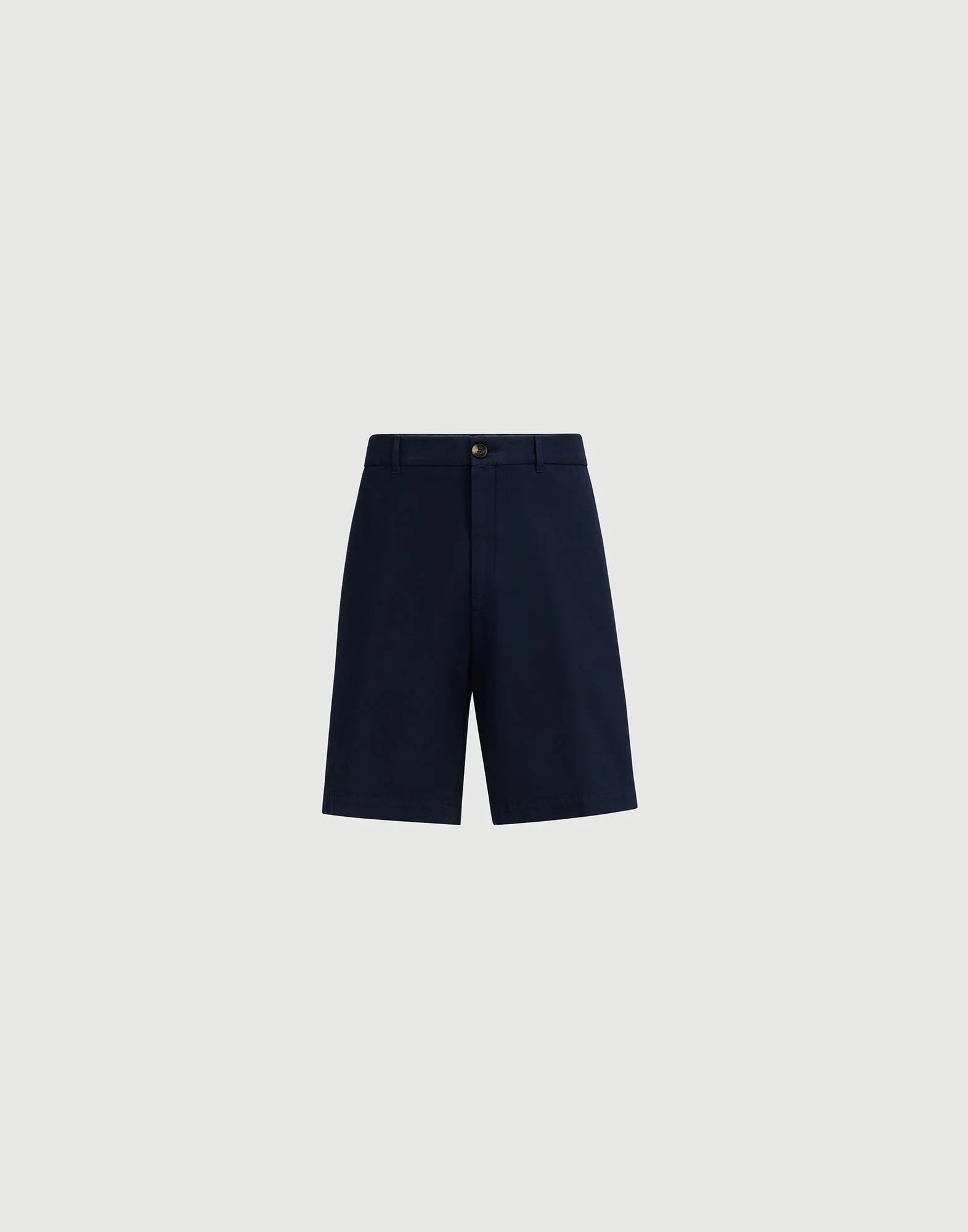 Garment-dyed Bermuda shorts in twisted cotton gabardine - 1