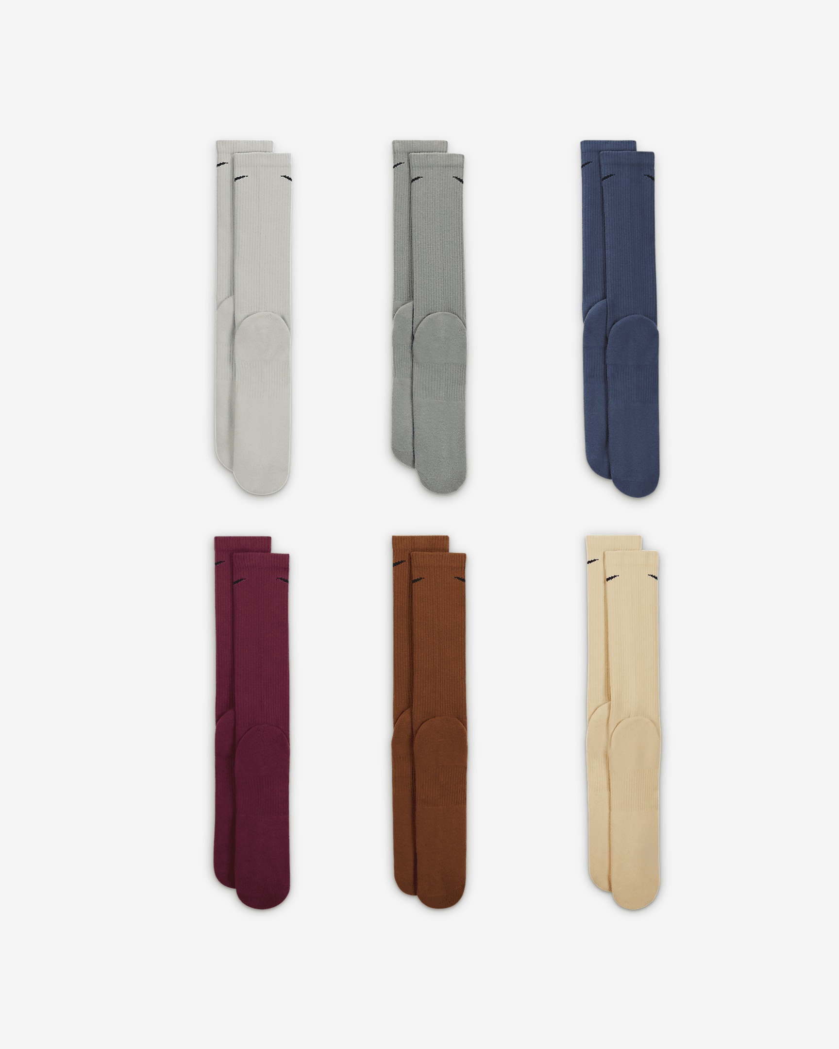 Nike Everyday Plus Cushioned Training Crew Socks (6 Pairs) - 3
