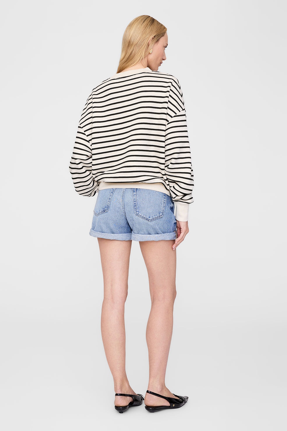 Dean Sweatshirt - Black Stripe French Terry - 3