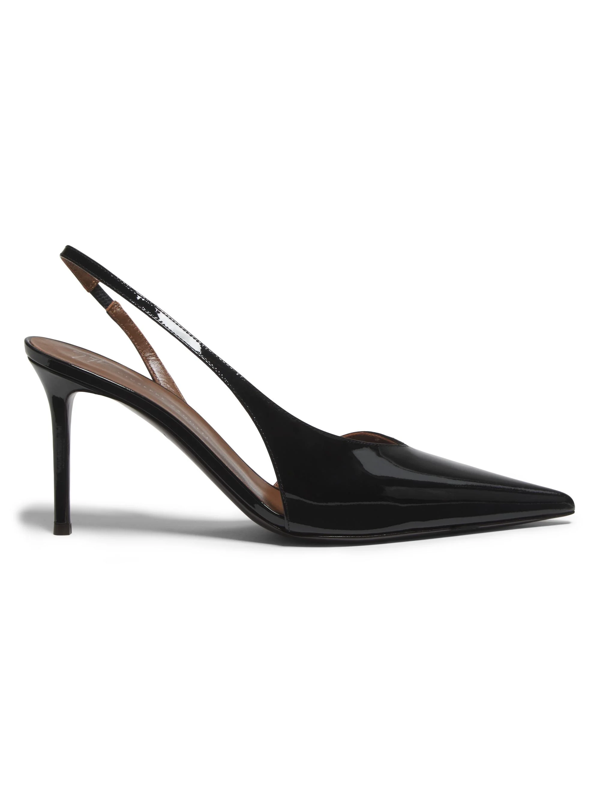 Women's Vernice Vague 85MM Patent Leather Slingback Pumps - Black - 1