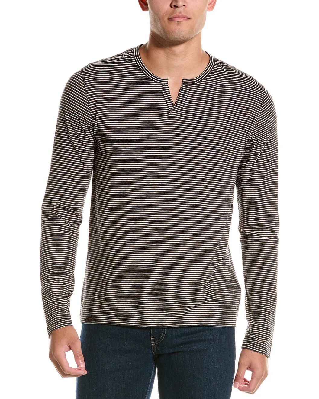 Vince Split Neck T-Shirt - 1