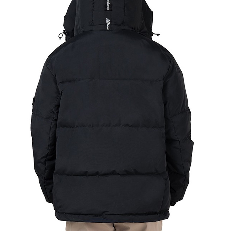 New Balance Warm Hooded Down Jacket 'Black' AMJ14323-BK - 4