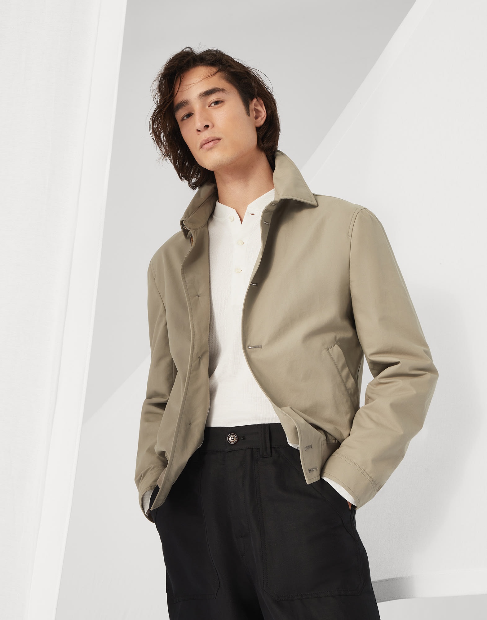 ジャケット BRUNELLO CUCINELLI Techno cotton canvas jacket Techno cotton canvas jacket BRUNELLO CUCINELLI - Nugnes1920