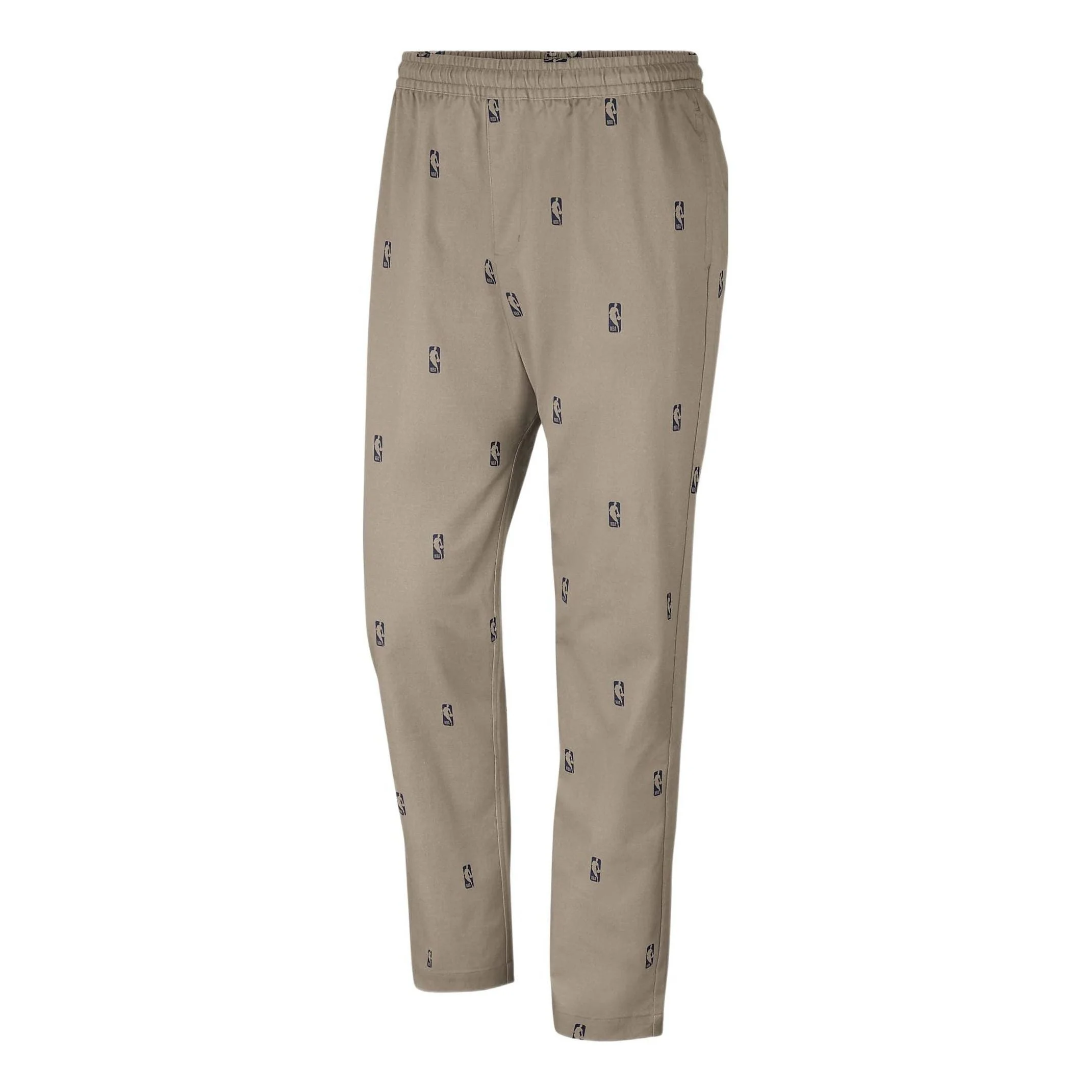 Nike Team 31 Courtside Full Print Logo Elastic Waistband Athleisure Casual Sports Pants Khaki DC0890 - 1