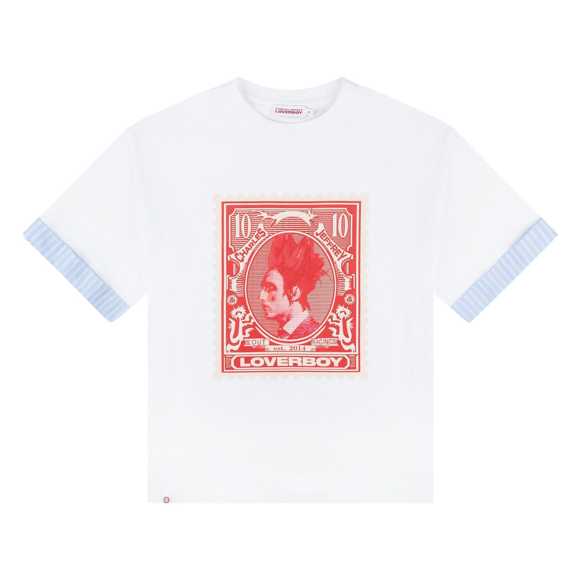 Charles Jeffrey Loverboy Turn Up Tee 'White' - 1
