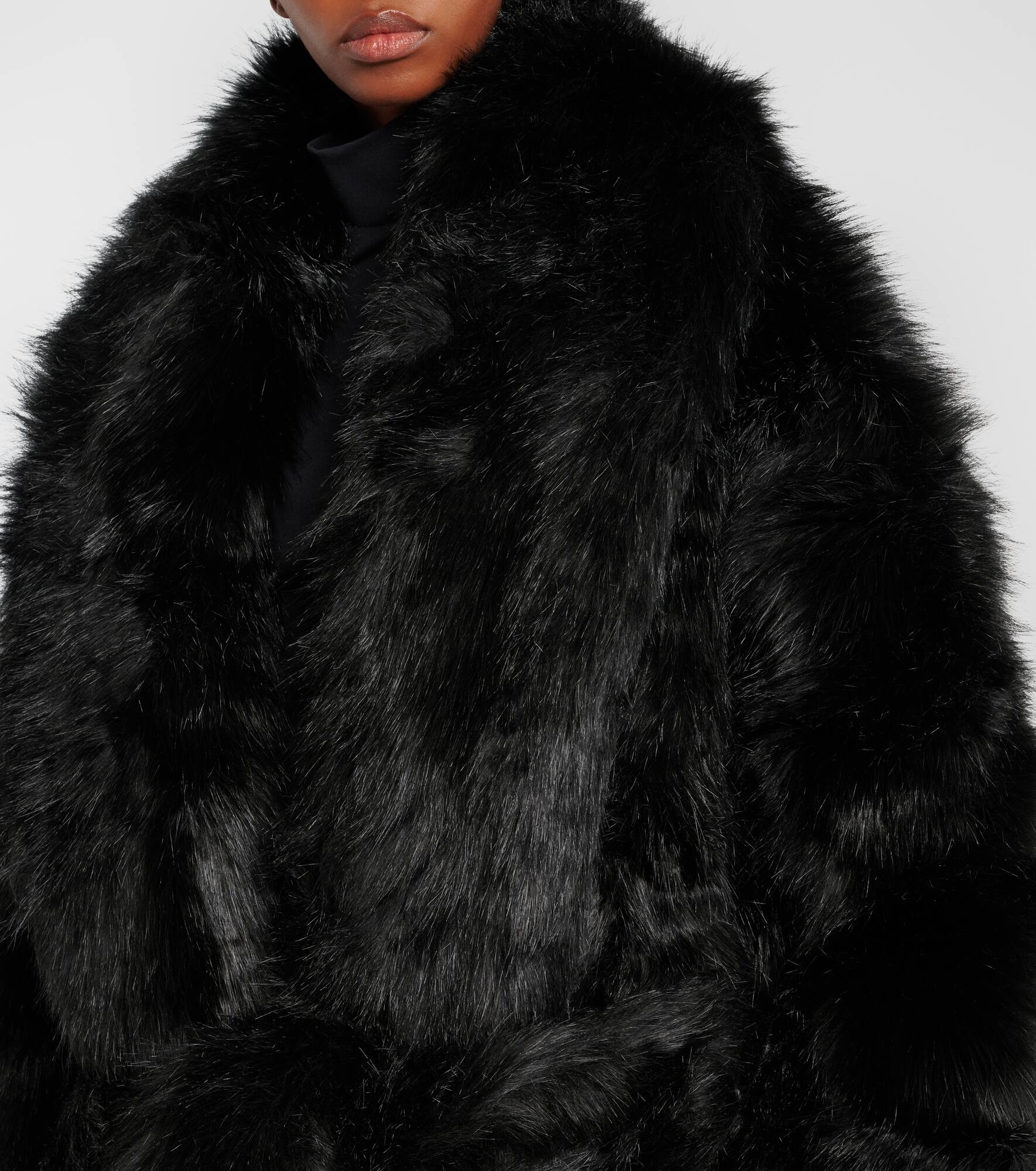Vast faux fur coat - 5