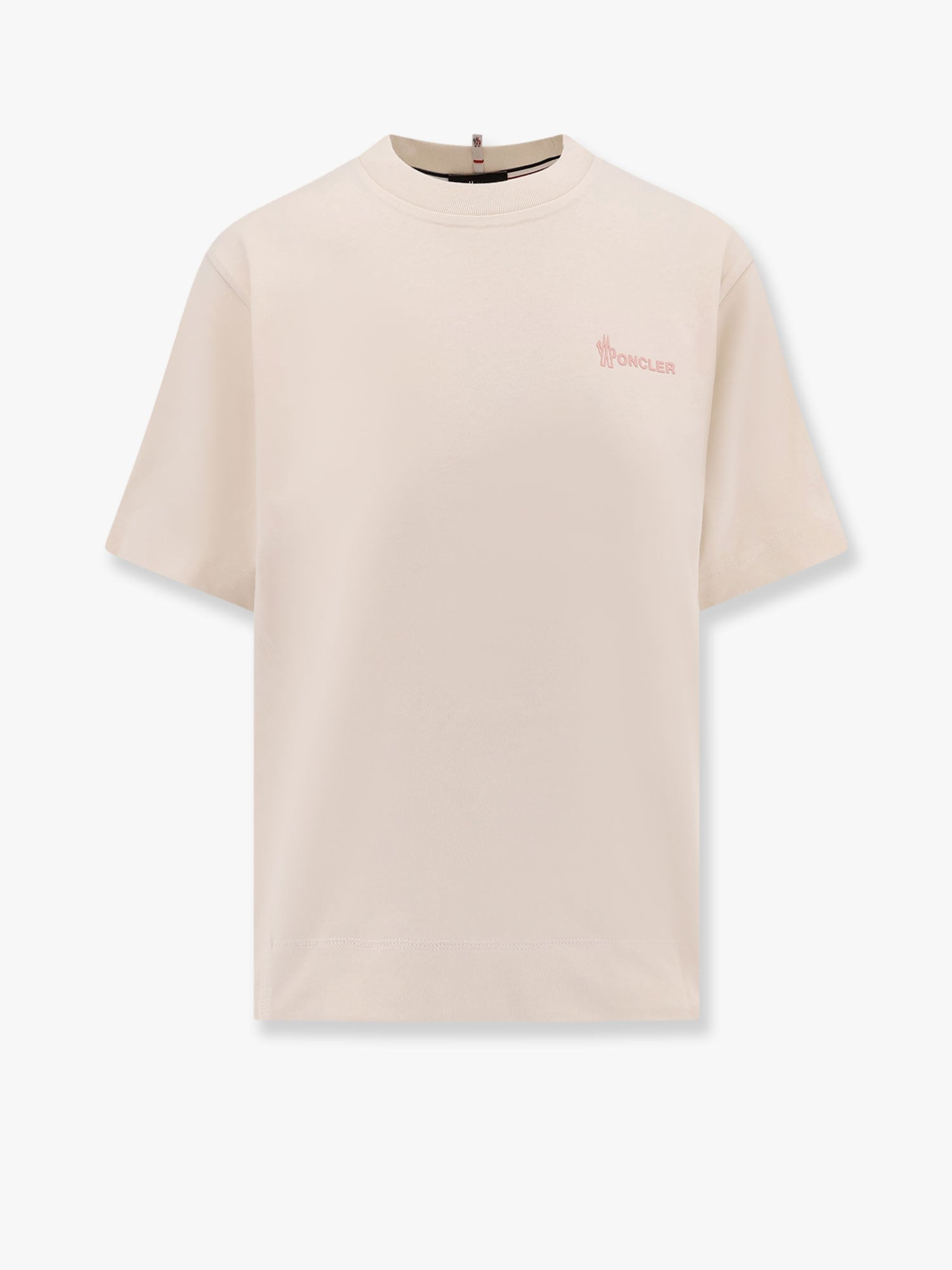 Moncler Grenoble Cotton T-Shirt With Frontal Logo - 1