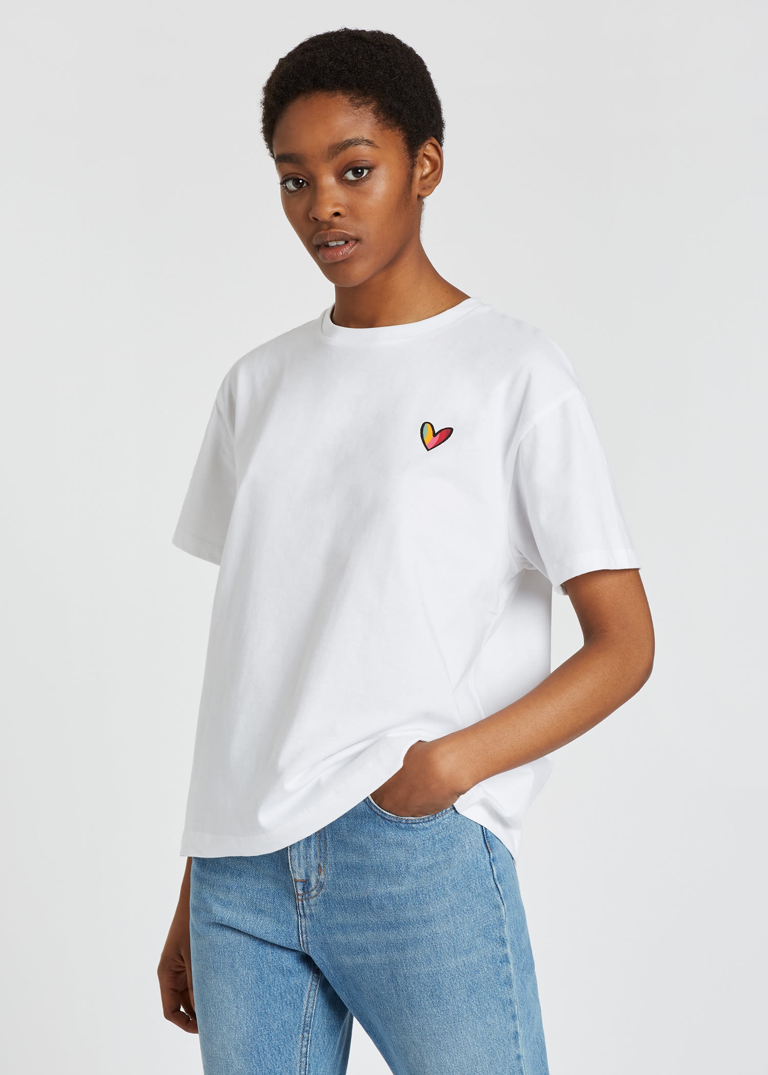'Swirl Heart' Cotton T-Shirt - 4